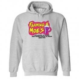 Flaming Moe's Exclusively at Spring Field Tavern Special 8b Proof Since 1991 with Cocktail Glass Unisex Kids and Adults Pullover Hoodie									 									 									